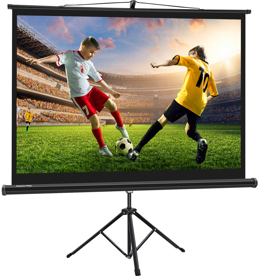 Display4top Portable Projector Screen Projector Screen White 225cm H X 135.5cm W