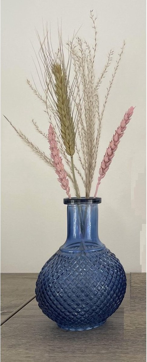 Sommerfield Home Decorations Blauwe vaasjes 2 stuks H 6cm x L 10,5cm