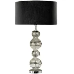 Tischleuchte WRAPPED BALLS, schwarz, H:53cm