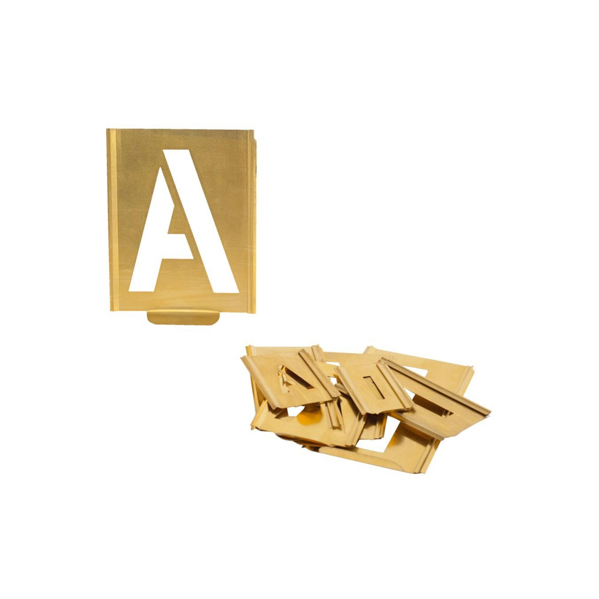 Signierschablonensatz 327 Buchstaben A-Z Schrift-H.40mm Spezialblech KUKKO (327-040-B)