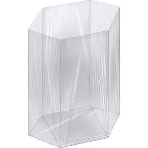 Folia Geschenktüte 481/00 neutral transparent, Bodenbeutel, 115 x 190mm, PP, 100 Stück