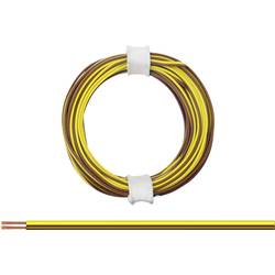 Donau Elektronik 114-38 Litze 2 x 0.08 mm² Braun-Gelb 5 m