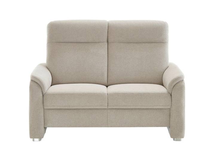 Beldomo Comfort 2-Sitzer-Sofa, Beige, Metall, 156x107x95 cm, Fußauswahl, Stoffauswahl, Armteil links, rechts, haustierfreundlicher Bezug, Wohnzimmer, Sofas & Couches, Sofas, 2-Sitzer Sofas