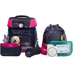 School-Mood Champion Maxx Pro Leni (Hund), 7-tlg. Schulranzenset