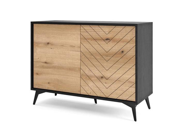 Sepro Meble Sideboard Weiß Diamo K104, Mehrfarbig, 104x77x39 cm, Kleinmöbel, Kommoden, Sideboards