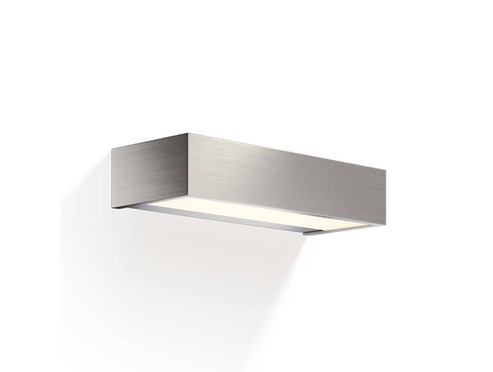 Decor Walther Wandlampe Box N, dimmbar, alu / grau / zink, für Badezimmer, Messing, Modern, Wandleuchte, Wandlampe Bad