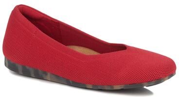 Women's Niki Stretch Knit Flat by Ros Hommerson in Red (Size 12 N)