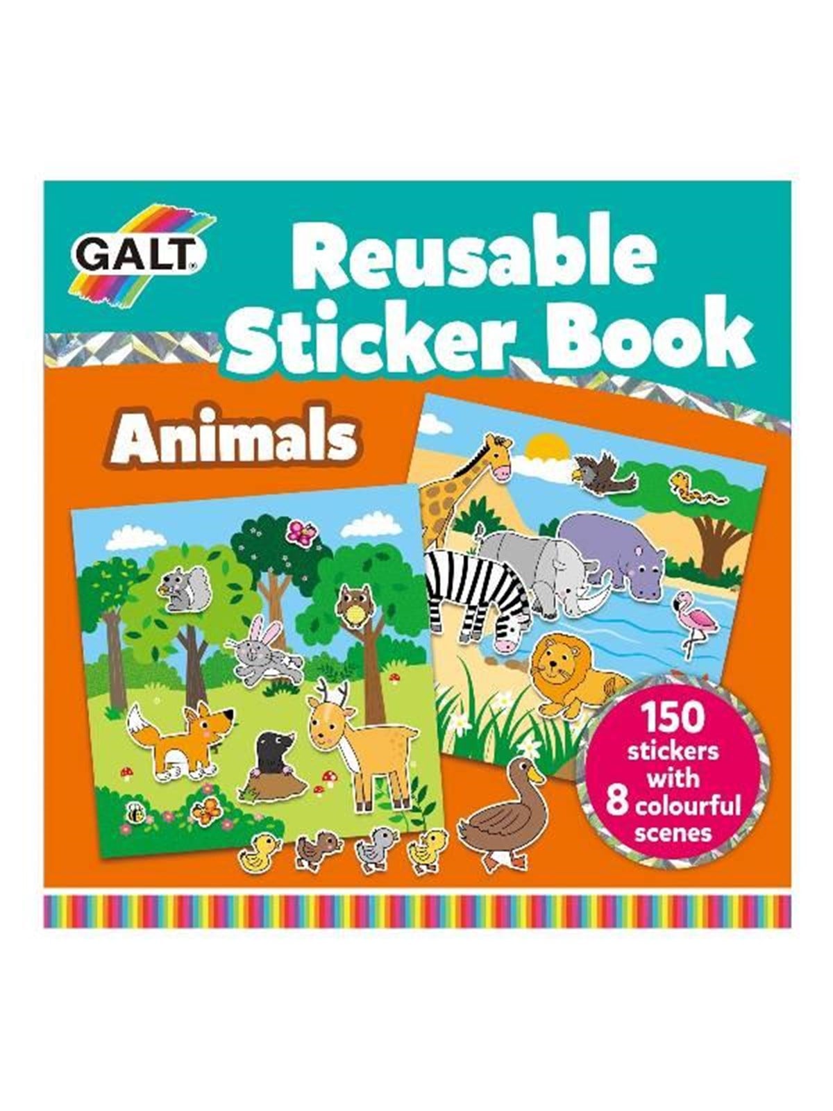 Galt - Reusable Sticker Book - Animals