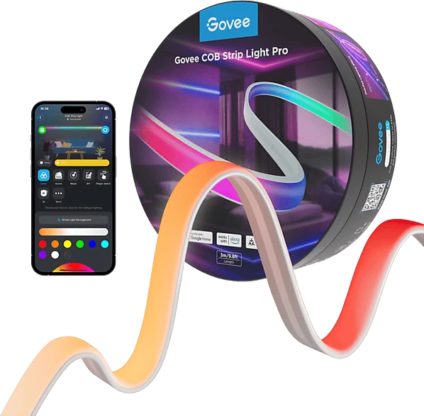 Govee COB RGBICW 3780 diod Matter, 3 m
