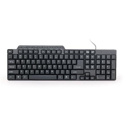 Gembird KB-UM-104 Bekabeld USB QWERTY Toetsenbord Zwart