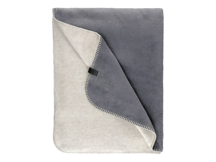 Plaid Favorit 150 x 200 x 1cm Gris/Anthracite Tissu mélangé