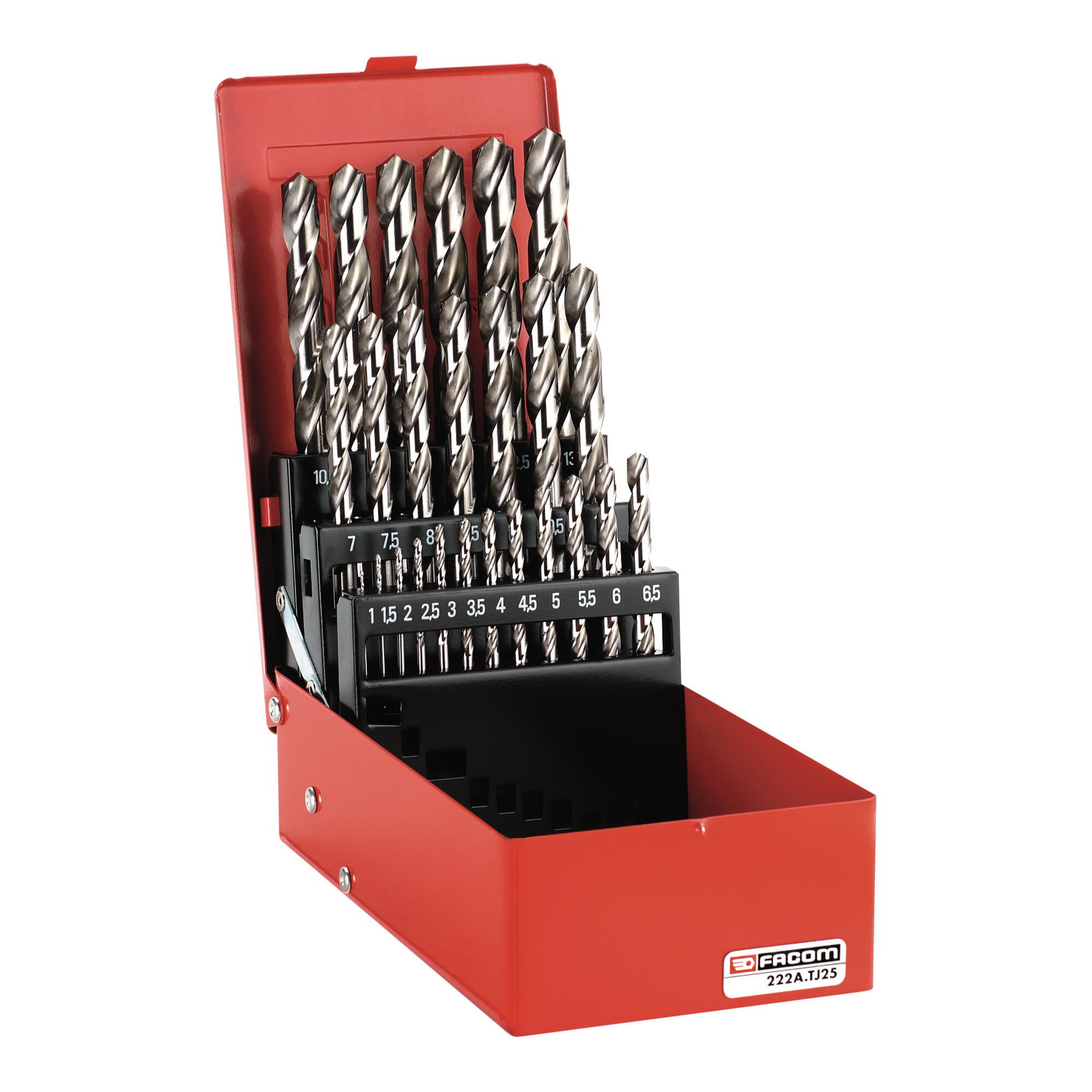 Facom Sortiment Gefraeste Bohrer Set, 25-tlg (222A.TJ25)