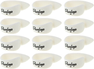 Dunlop Thumb Pick medium LH 12er Set Blanc