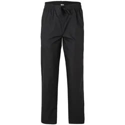 Koch-Hose unifarben zum Binden Stretchbund Schwarz M