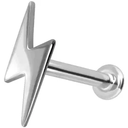 14 Karat Gold Labret mit Push Fit BLITZ