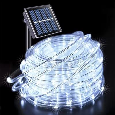 Uplift Treasures Solar Tube Rope String Lights For Outdoor Decor white 12 M 100 Leds