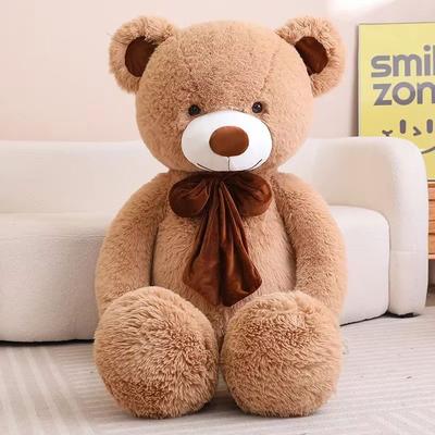 Inspire Curations 5 Color Teddy Bear With Bow Teddy Bear Pillow light Brown 39.4 In