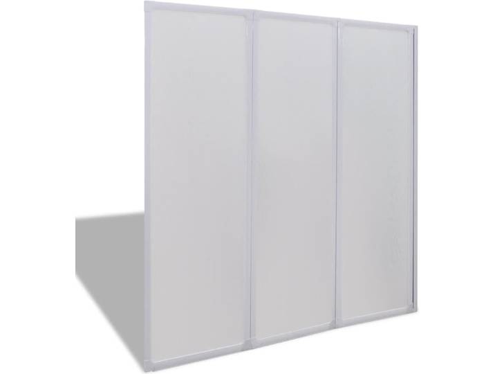 vidaXL Duschwand 141 x 132 cm 3 Paneele Faltbar