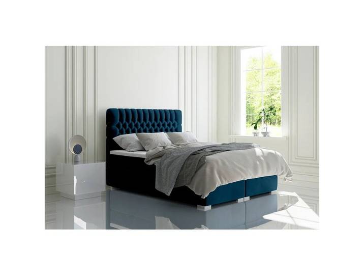 DB-Möbel Boxspringbett Boxspringbett Lidia, Doppelbett mit Bettkasten PREMIUM-Matratze