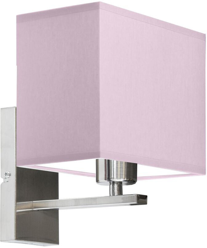 17 Stories Asavira Armed Sconce Brushed Steel/Light Violet