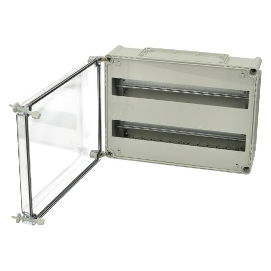 Fibox DIN-SKINNEKASSE 280X380X130 HNGSLET LG (2539604)