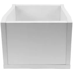 Glorious 7 Record Box 110 Advanced White, DJ Möbel, Weiss