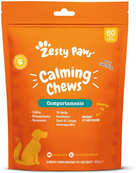 Health And Happiness Zesty Paws Calming Chews Al Tacchino 60 Chews