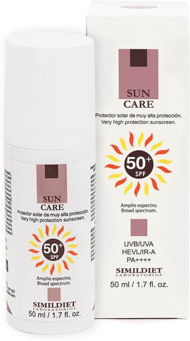 SIMILDIET Sun Care SPF50+ Protector Solar Amplio Espectro 50 ml
