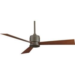 Fanimation Zonix SN Deckenventilator 70 W (Ø x H) 132 cm x 393 mm Nickel (satiniert) mit Wandschalter FP4620SN