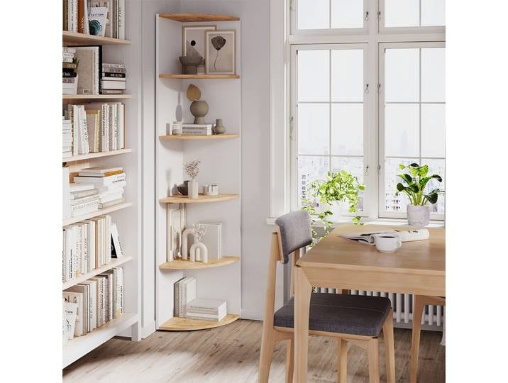 Étagère d'angle Vicco Ecki Chêne blanc/force de l'or 40x180cm\, Model 54376