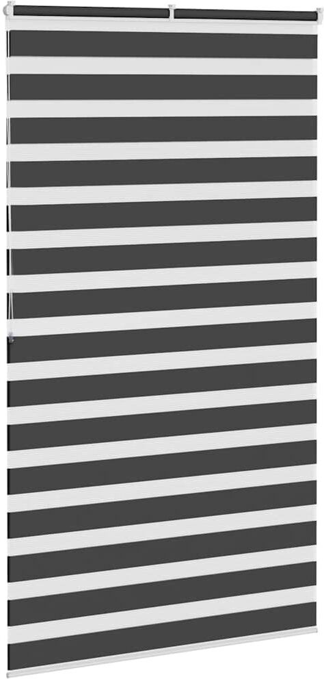 George Oliver Zebra Blind Polyester Black 130cmW x 200cmL