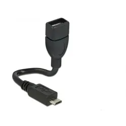 Delock Kabel USB2.0 Micro-B Stecker -> USB2.0 Typ-A Buchse OTG, 0.35m