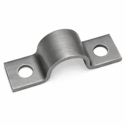Schwere 1-teilige Rohrschelle aus Rohstahl blank S235 JR DIN1593 - 49 mm