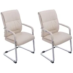 CLP 2er Set Freischwinger XXL Anubis   Farbe: creme
