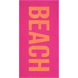 Strandtuch Beach Beach 90 x 180 cm, rosa