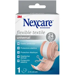 Nexcare® Flexible Textile Universal Pflaster 6 cm x 1 m, beige