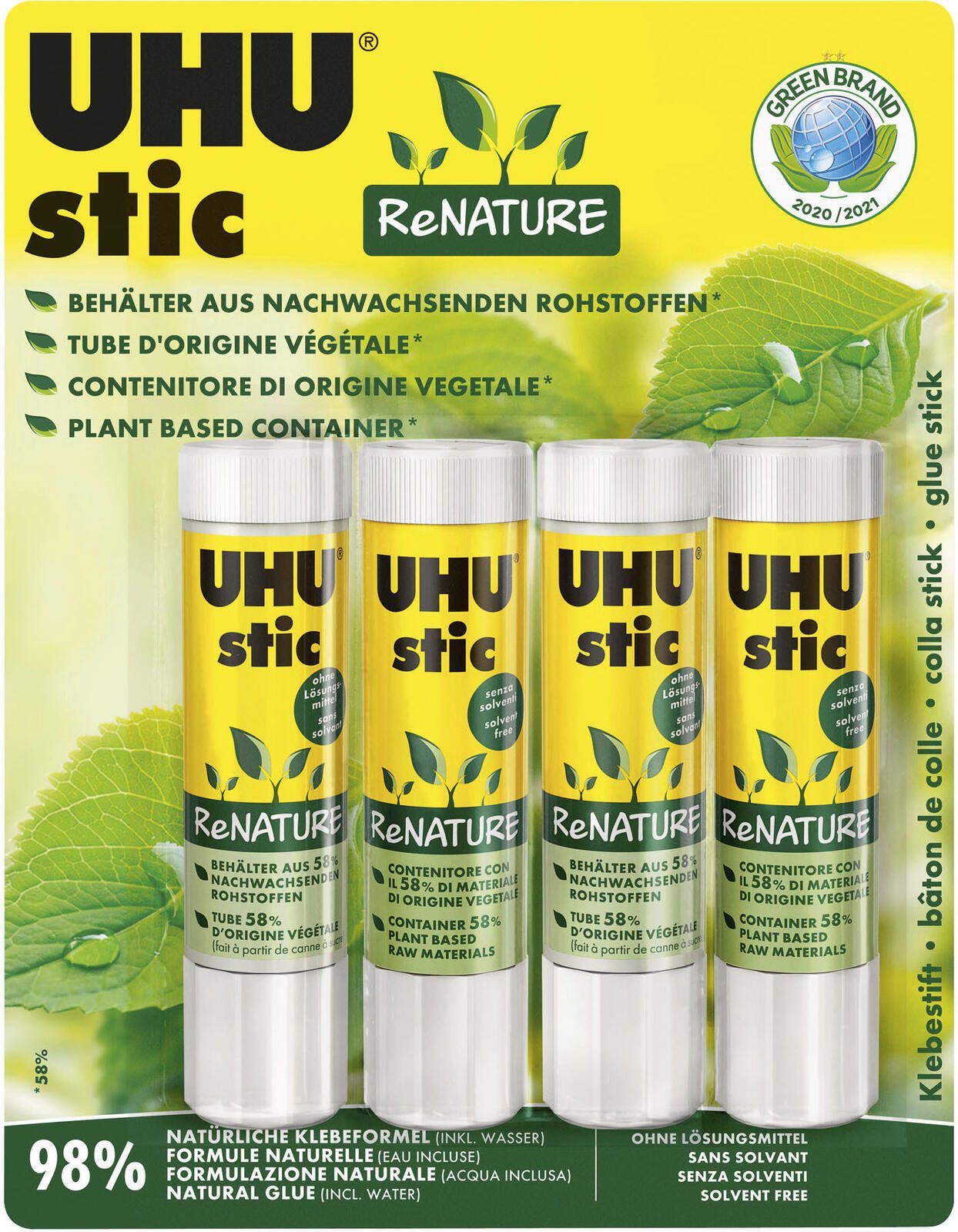 UHU Klebestifte 4x 21,0 g 53270