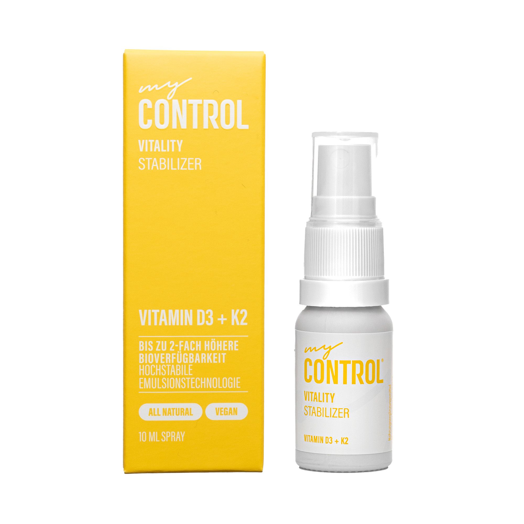 MY Control Vitality Vitamin D3+K2 Spray 10 ml