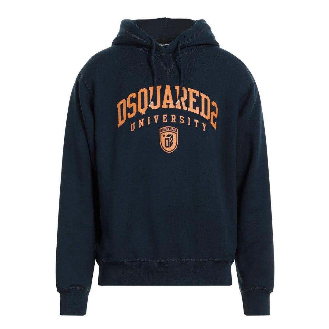 Dsquared2 Cool Fit Varsity Design Donkerblauwe Hoodie
