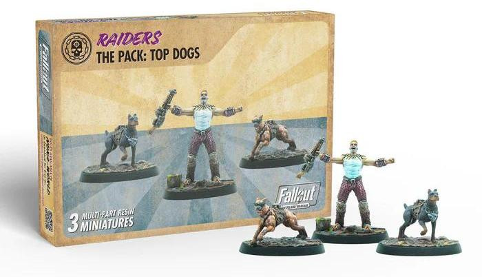 Modiphius Fallout Wasteland Warfare Raiders Pack Top Dogs