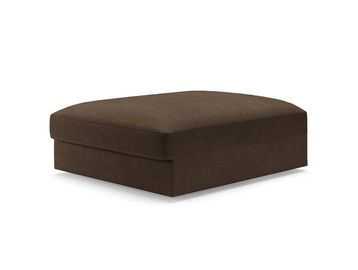 Polsterhocker Big Braun/Espresso Webstoff Palila Modern