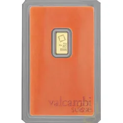 0,5 Gramm Goldbarren Valcambi