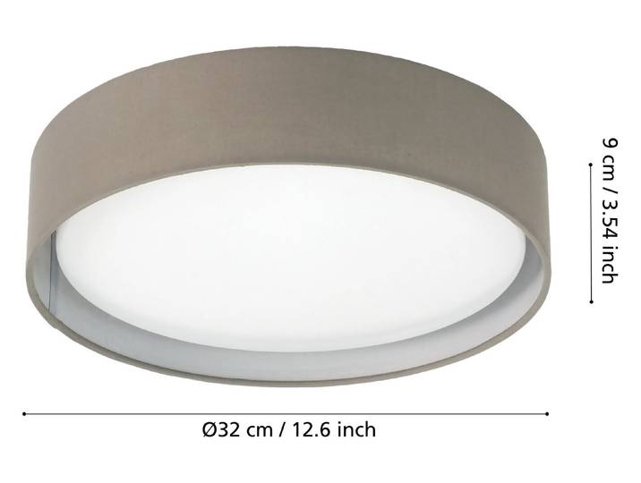 Led-Dl Ø320 Taupe Pasteri ''