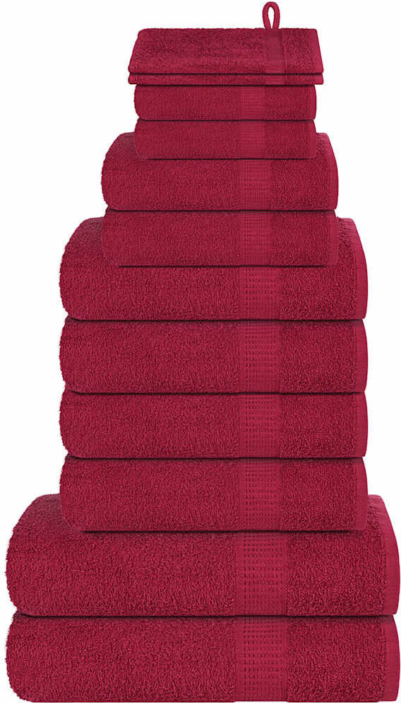 Ophelia & Co. 100% Cotton Multi-Size Set Bordeaux Bath Towel;Washcloth;Hand Towel