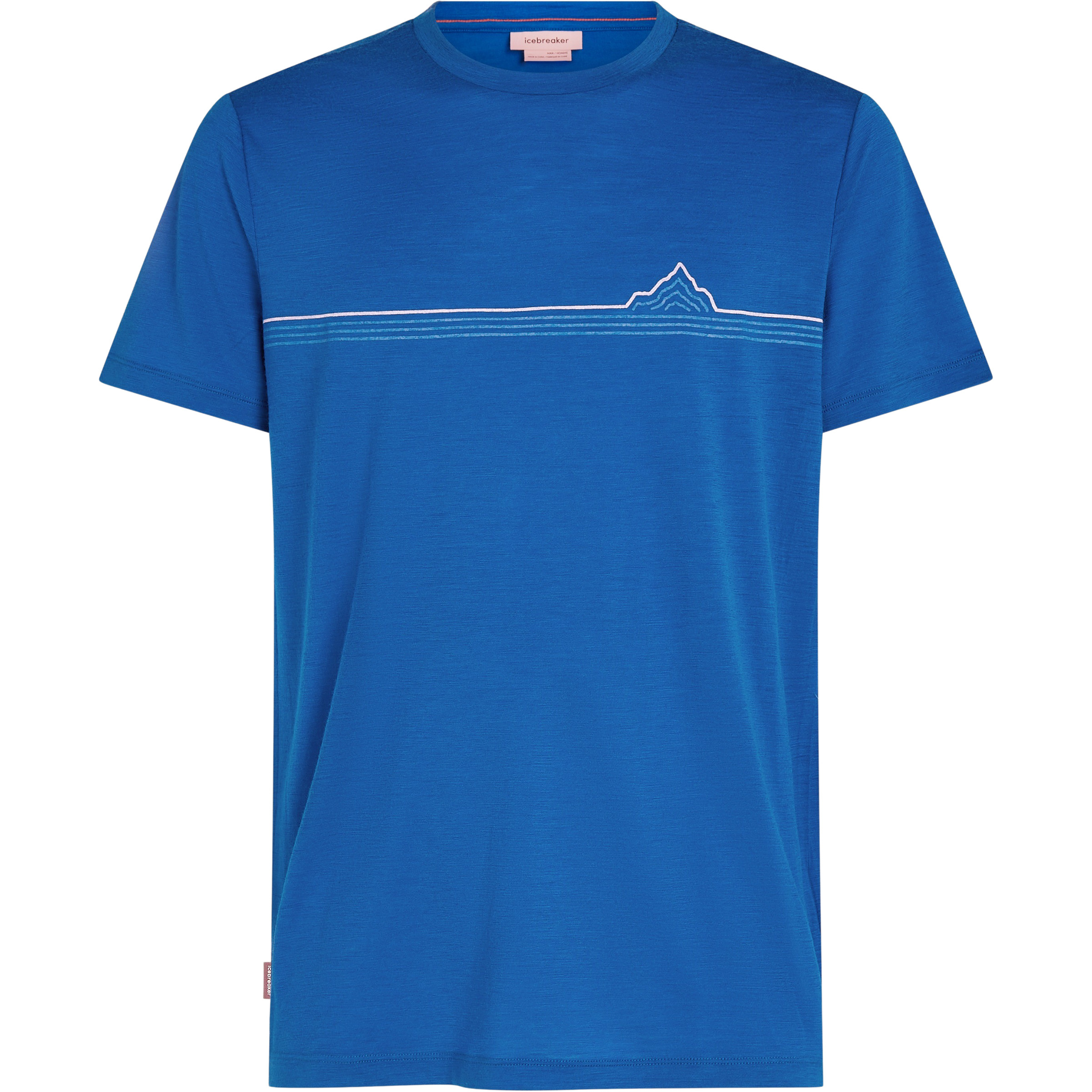 Icebreaker Merino 150 Tech Lite Range Stripes Herren T-Shirts blau Größe XL Trekking Hautfreundlich Merinowolle