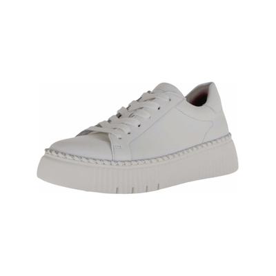 Sneaker GABOR "Gabor Sneaker Nappaleder", Damen, Gr. 40, weiß, Nappaleder, Schuhe Sneaker
