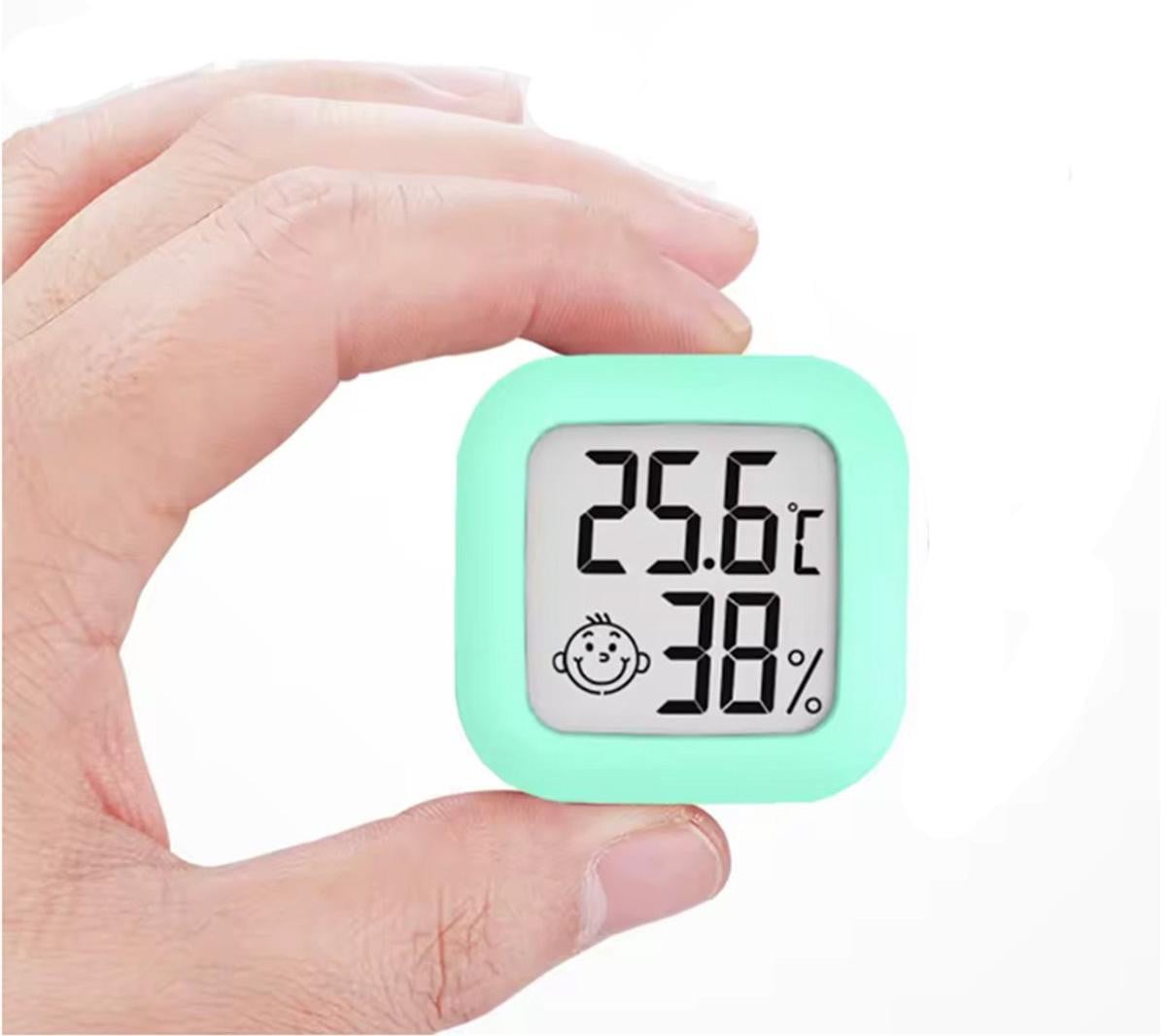 CHPN Thermometer Hygrometer Weerstation Vochtigheidsmeter Blauw/Groen