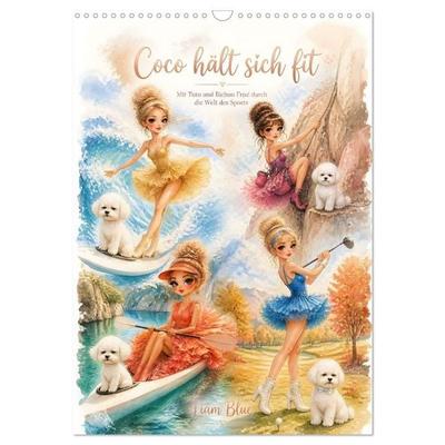 Coco hält sich fit (Wandkalender 2027 DIN A3 hoch), CALVENDO Monatskalender