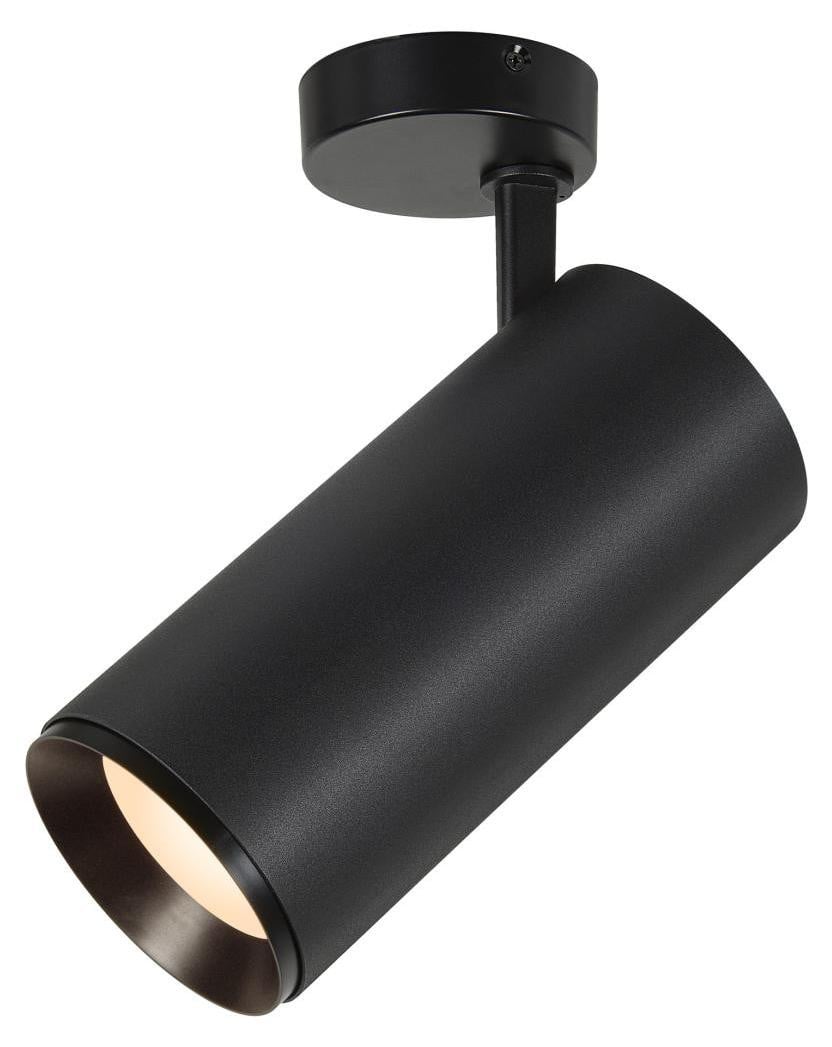 SLV Numinos XL LED-opbouwspot zwart, 3000K, 36W, 3530 lm, dimbaar, 24 graden