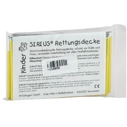 Sirius Kinder Rettungsdecke Silber/Gold 160x120cm 1 ST